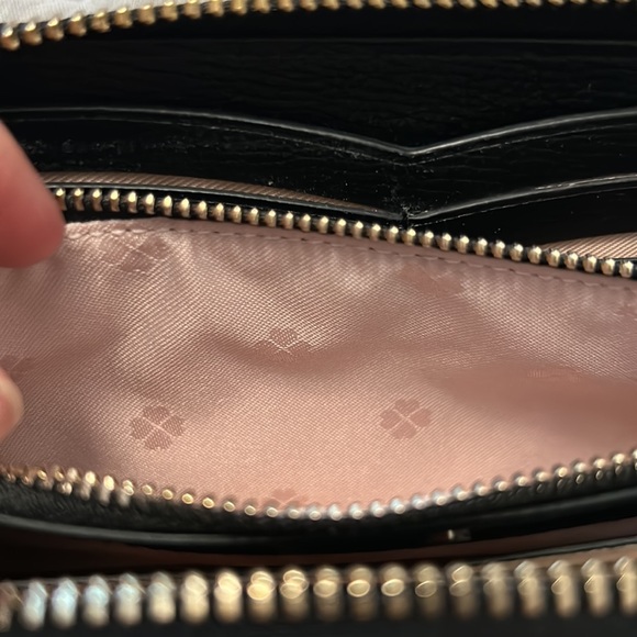 Kate Spade Black Zip Around Wallet - Picture 5 of 7